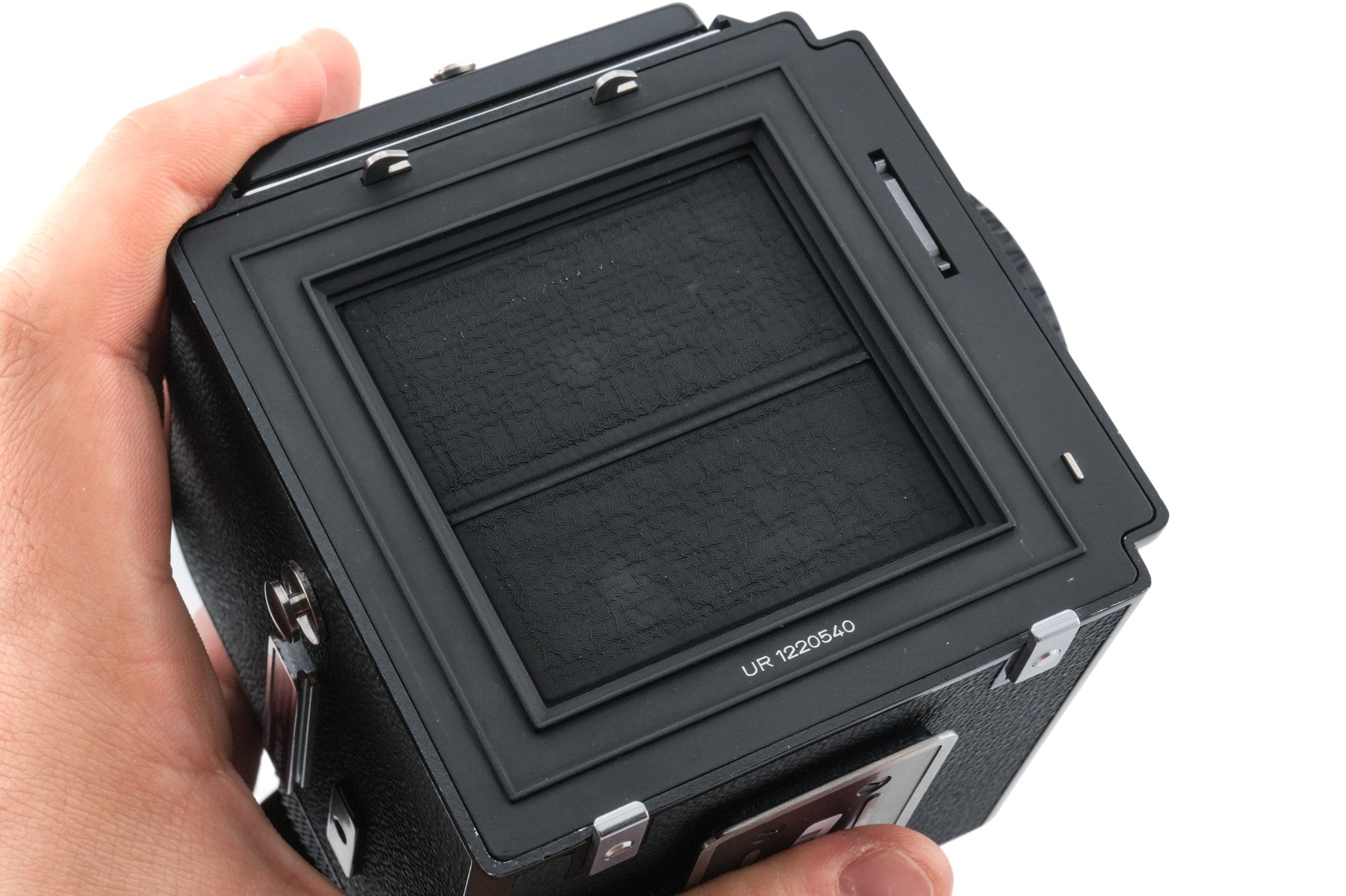 Hasselblad 500C/M (10022 / 10170) + A12 Film Magazine (30147, Black) + Waist Level Finder (Old / Black, 42277) + 80mm f2.8 Opton PL T* CF