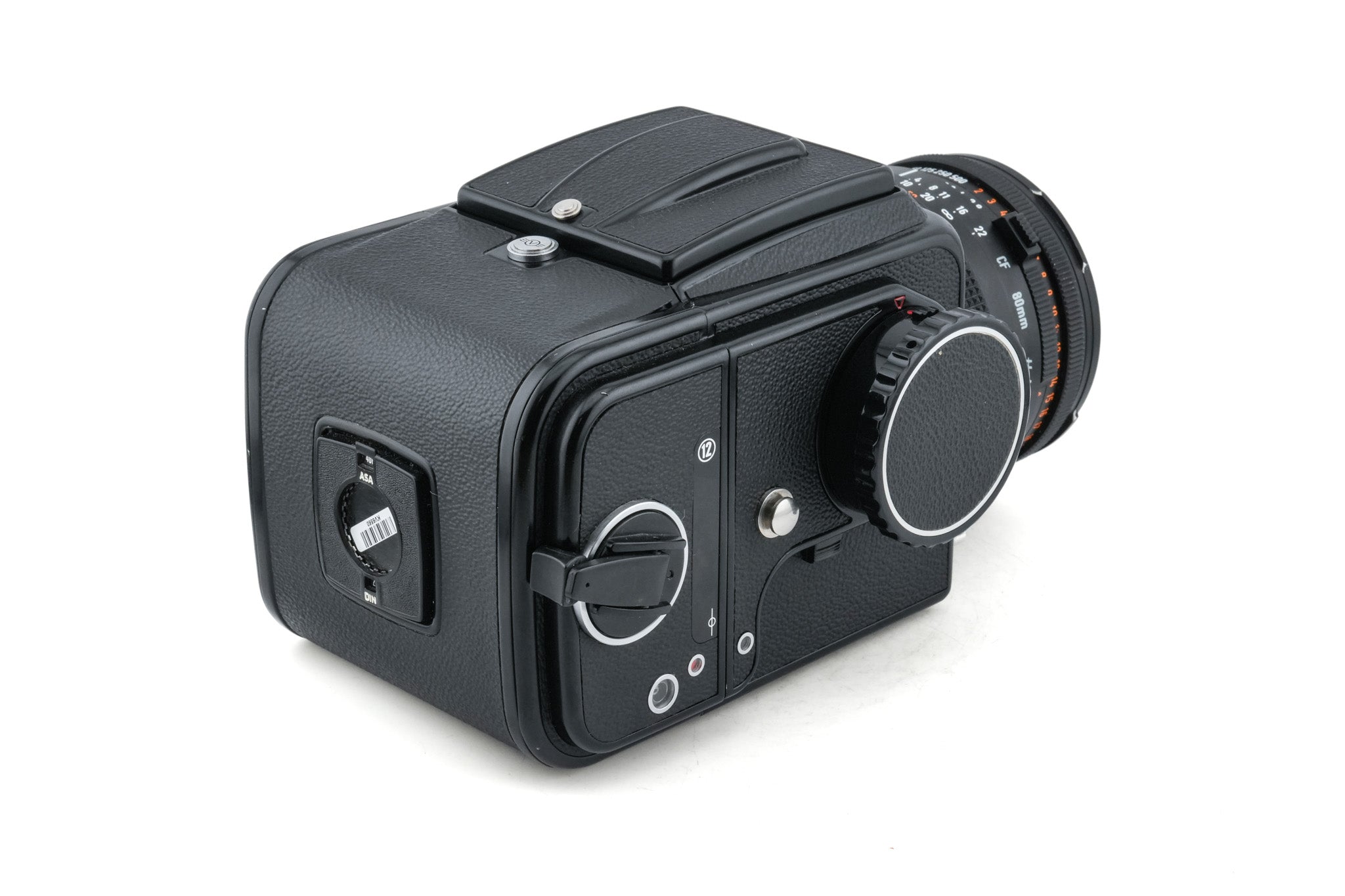 Hasselblad 500C/M (10022 / 10170) + A12 Film Magazine (30147, Black) + Waist Level Finder (Old / Black, 42277) + 80mm f2.8 Opton PL T* CF