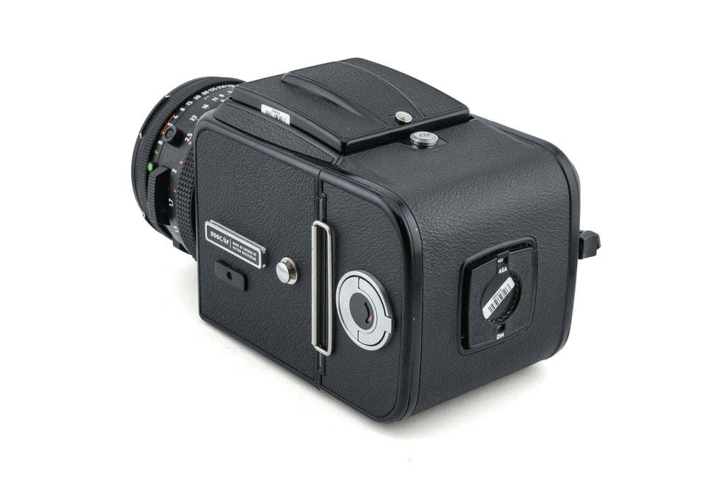 Hasselblad 500C/M (10022 / 10170) + A12 Film Magazine (30147, Black) + Waist Level Finder (Old / Black, 42277) + 80mm f2.8 Opton PL T* CF