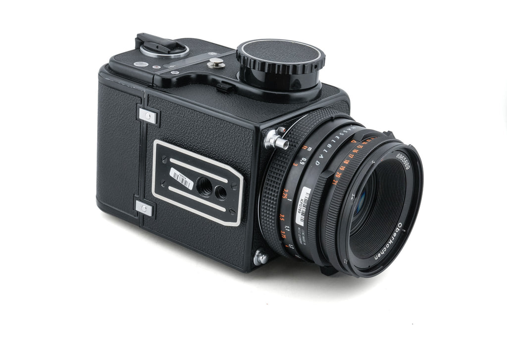 Hasselblad 500C/M (10022 / 10170) + A12 Film Magazine (30147, Black) + Waist Level Finder (Old / Black, 42277) + 80mm f2.8 Opton PL T* CF