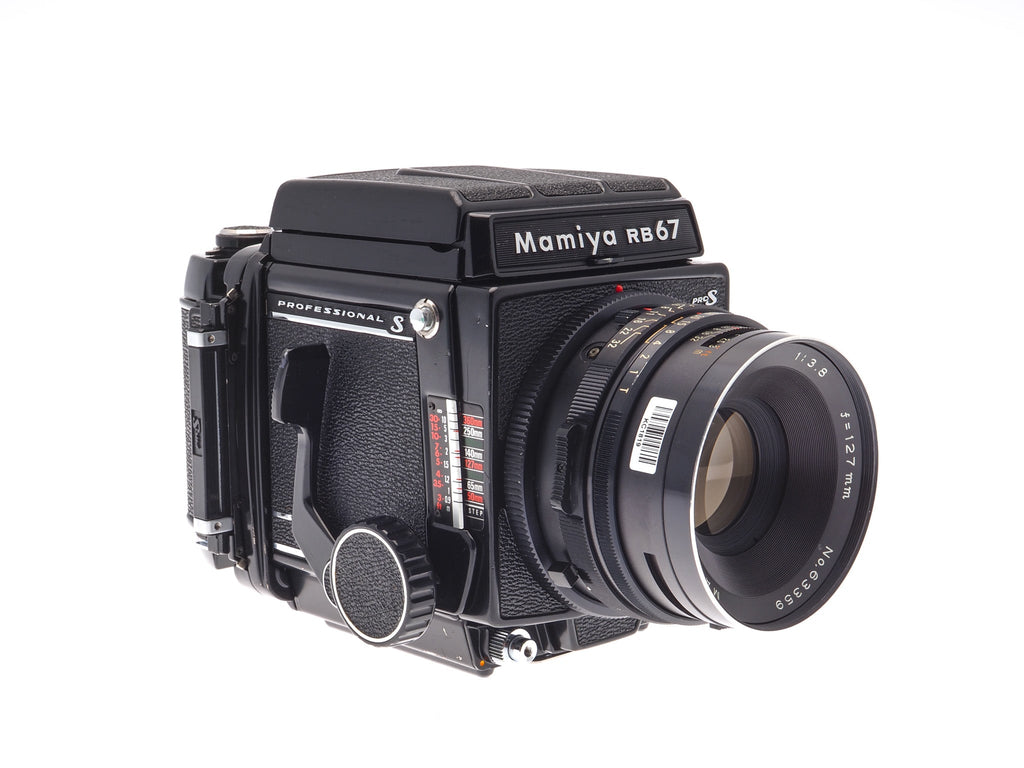 Mamiya RB67 Pro-S + 127mm f3.8 Sekor NB + 120 Pro-S 6x7 Film Back + Waist Level Finder