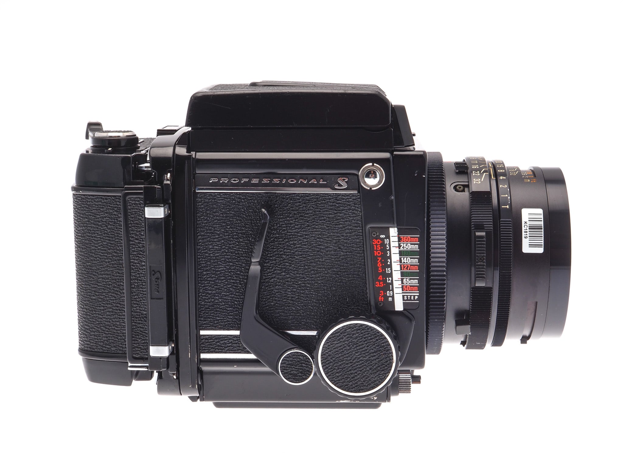 Mamiya RB67 Pro-S + 127mm f3.8 Sekor NB + 120 Pro-S 6x7 Film Back + Waist Level Finder