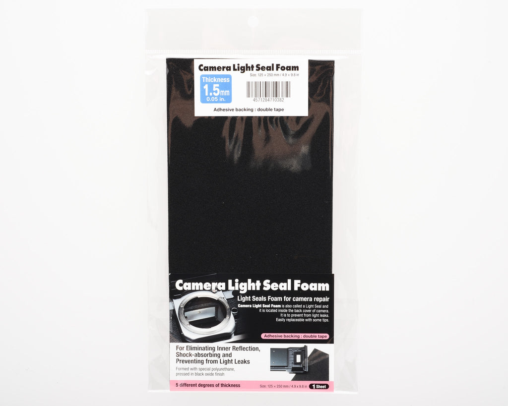 A 1.5mm thick camera light seal foam package on a white background.